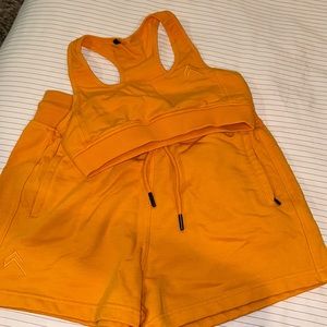 Oner Active Classic Lounge Lightweight Shorts & Bra Set-Sunset
